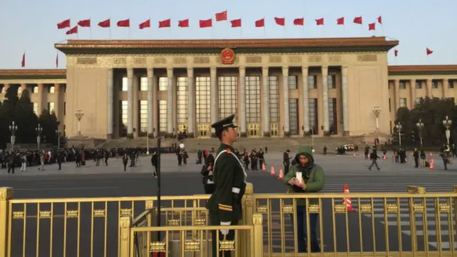 两会期间的人民大会堂