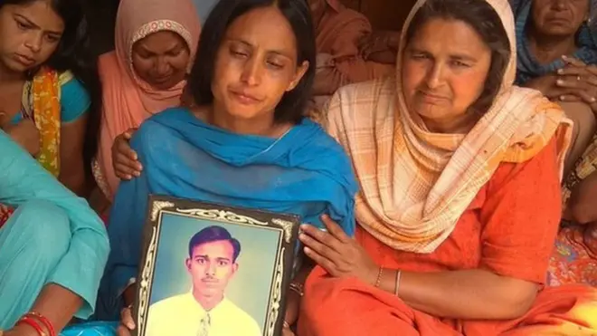 मूसल में मारे गए भारतीयों के परिजन