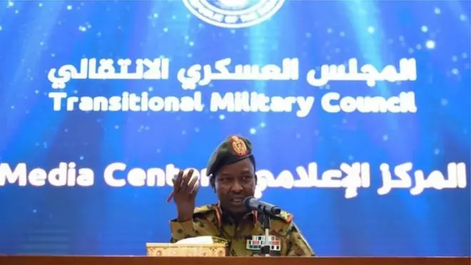 Sudan Askeri Geçiş Konseyi sözcüsü Korgeneral Şemseddin Kebbaşi