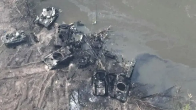 د اوکرايين دفاع وزارت د دغه برید عکسونه خپاره کړي دي