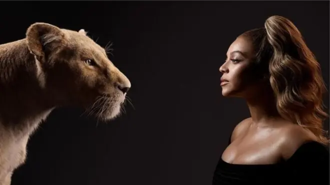 Beyonce alitia sauti ya mchezaji Nala katika filamu ya vibonzo ya iliyopendwa ya Disney