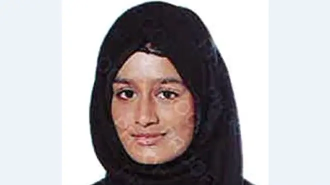 Foto de Shamima Begum emitida por la Policía Metropolitana en Inglaterra.