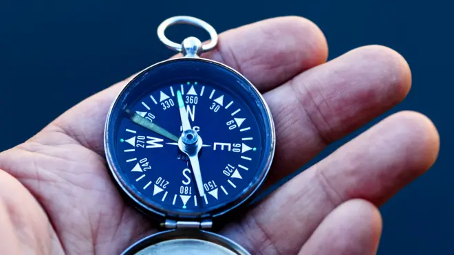 Компас на ладони