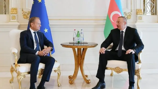 Donald Tusk və İlham Əliyev