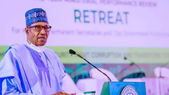 President Buhari for mid term retreat