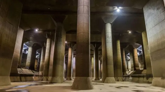 كاتيدرائية تحت الأرض تحمي طوكيو من الفيضانات