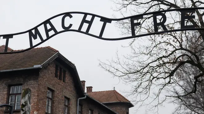 The Auschwitz Museum says some of the videos were offensive