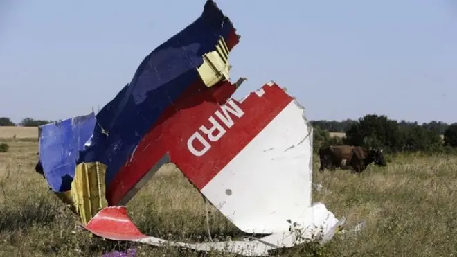 Место крушения MH17