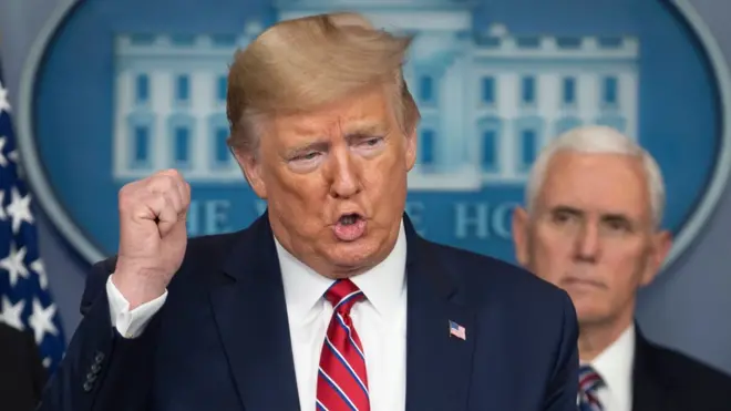 Trump anunció las nuevas restricciones en la frontera durante una conferencia en la Casa Blanca.