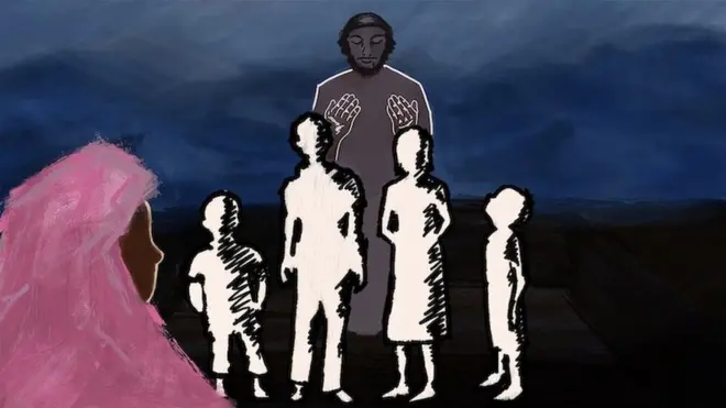 سمندری سفر کے دوران نماز جنازہ کے ادائيگی کی عکاسی