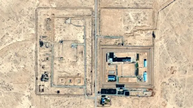 "Жаслиқ" қамоқхонасининг сунъий йўлдошдан кўриниши