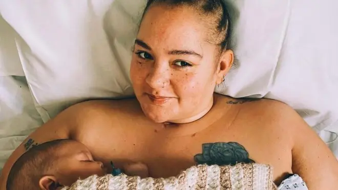 Grace asked doctors to deliver her baby early because she knew how poorly she was