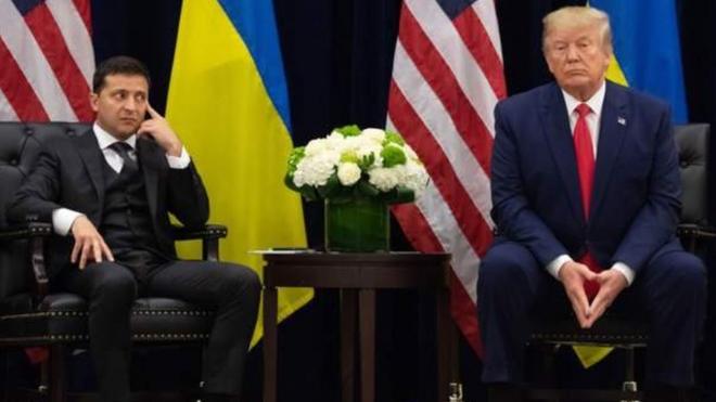 यूक्रेन और अमरीका के राष्ट्रपति