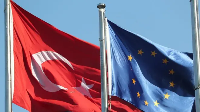 Türkiye ve AB bayrakları