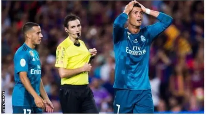 Cristiano Ronaldo score two goals before him collect red card