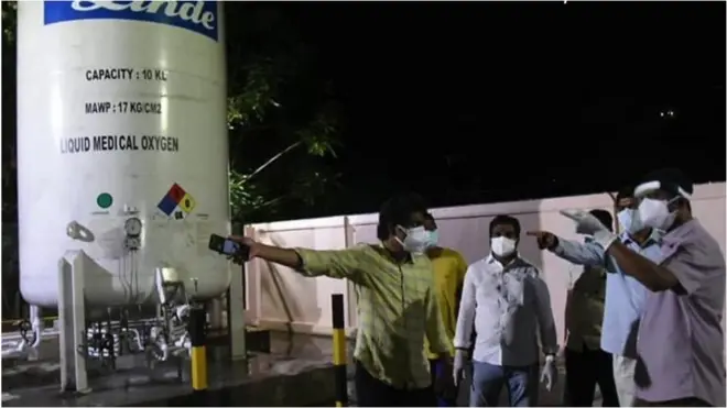 రుయా ఆస్పత్రిలో ఆక్సిజన్‌ ట్యాంకర్‌