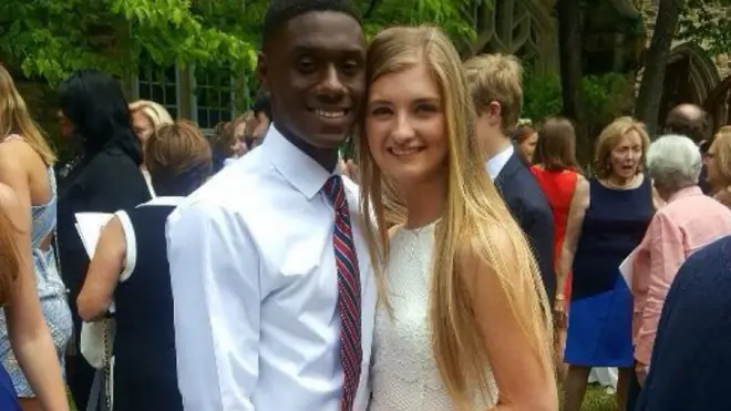 Allie Dowdle and her boyfriend