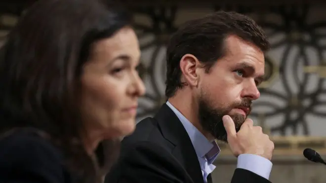 Шерил Сандберг и Джек Дорси