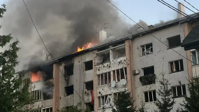 Результат влучання у Львові