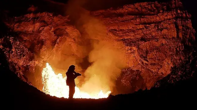 Что чувствует человек в жерле активного вулкана