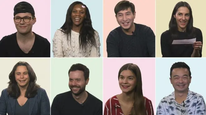 Los ocho participantes.