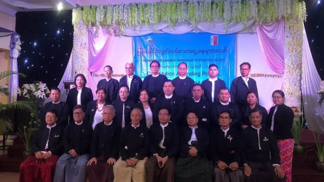 ဒေါ်အောင်ဆန်းစုကြည်ကို ထောက်ခံကြောင်း မြန်မာနိုင်ငံလွတ်လပ်သော ရှေ့နေများအသင်း ထုတ်ပြန်