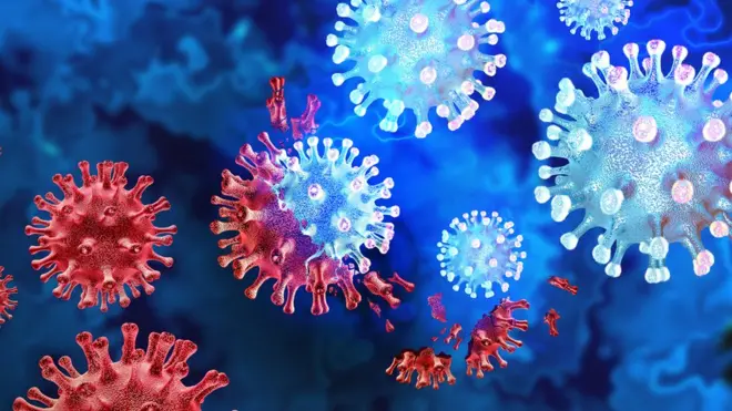 Ilustracija varijanti kovid virusa