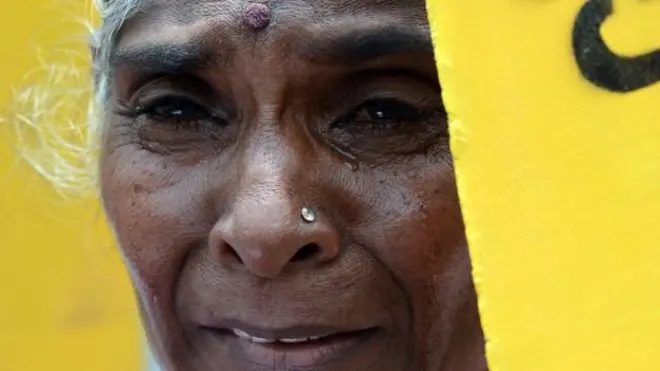 Relatives of the missing people