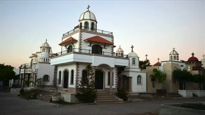 Una de las tumbas del cementerio.