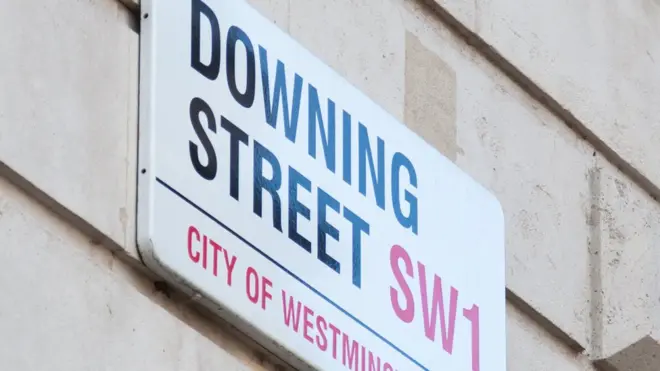 Downing St sign
