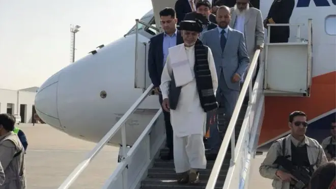 آقای غنی برای سومین بار به ولایت بلخ رفت