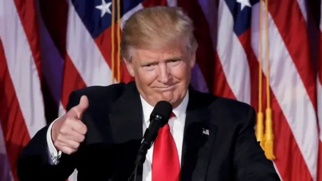 โดนัลด์ ทรัมป์ ว่าที่ประธานาธิบดีคนที่ 45 ของสหรัฐฯ