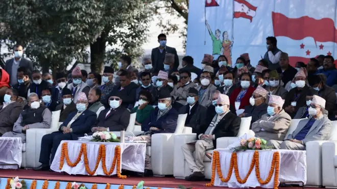 कांग्रेस महाधिवेशनमा नेताहरू