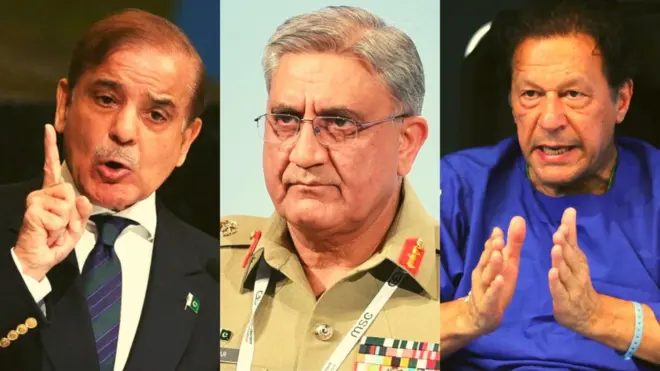 शहबाज़ शरीफ़, बाजवा, इमरान ख़ान