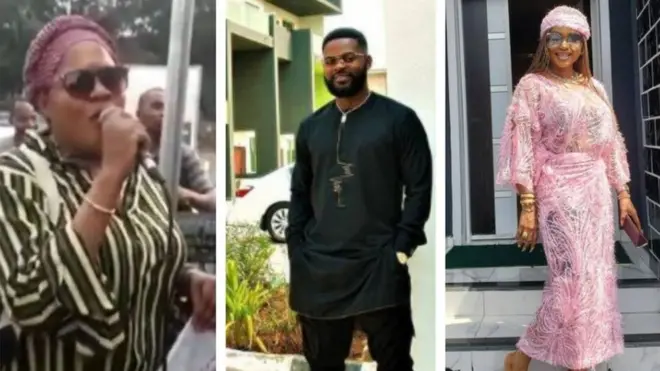 Aworan Iyabo Ojo,Falz ati Toyin Abraham
