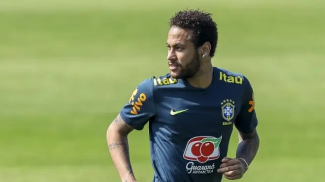 Neymar at the Granja Comary training complex on 1 June 2019 in Teresopolis, Brazil