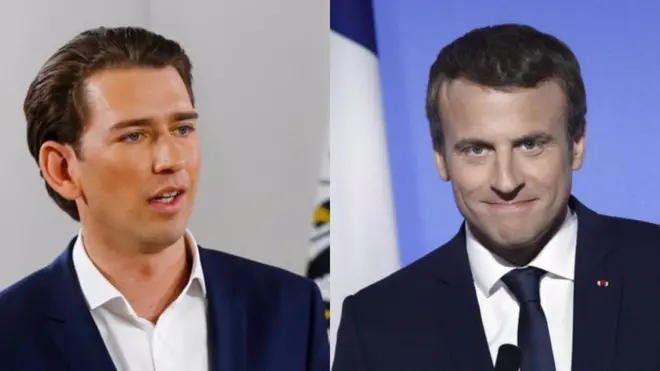 Sebastien Kurz and Macron