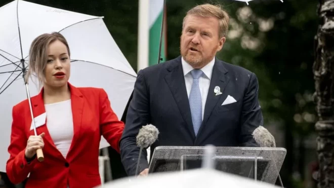 پادشاه هلند و همسرش