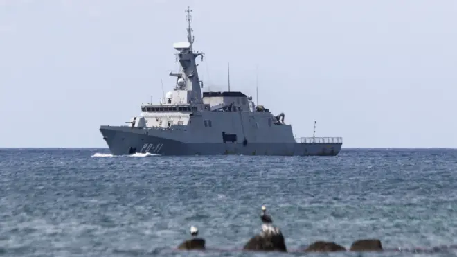 ناو نیروی دریایی ونزوئلا در آبهای کارائیب