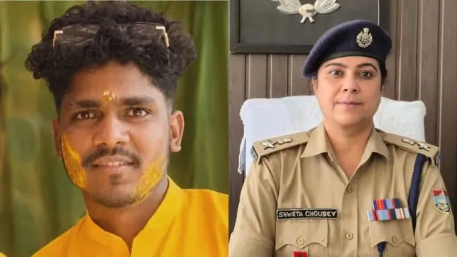 पोलिसांनी हत्या आणि एससी/एसटी कायद्याअंतर्गत गुन्हा दाखल करून 2 संशयित आरोपींना अटक केली आहे. (फोटोमध्ये डावीकडे मृत केतन लाल आणि उजवीकडे एसएसपी श्वेता चौबे.)