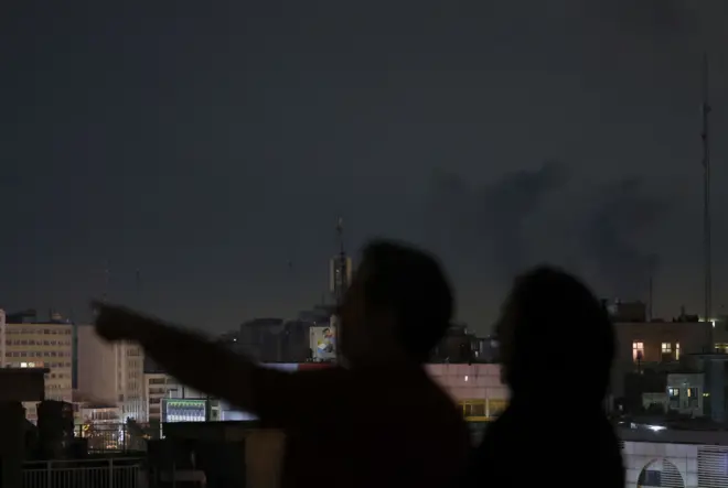 حملات هوایی به تهران