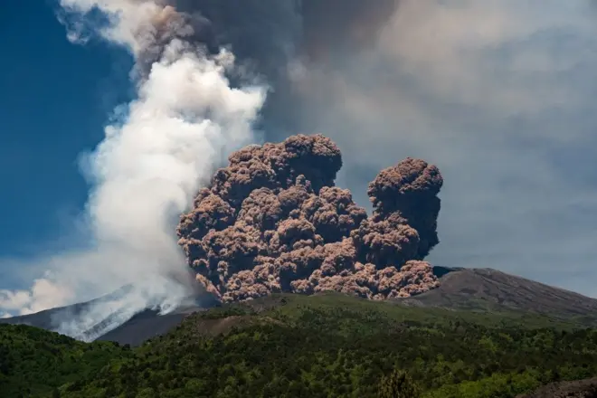 vulkan, vulkani, etna, erupcija etne, vulkan na siciliji