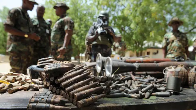 Foto mgbọ ndị agha Naịjirịa weghachịrị n'aka ndị omekome n'afọ 2013