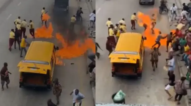 Aworan lati ninu fọnran to wa lori ayelujara