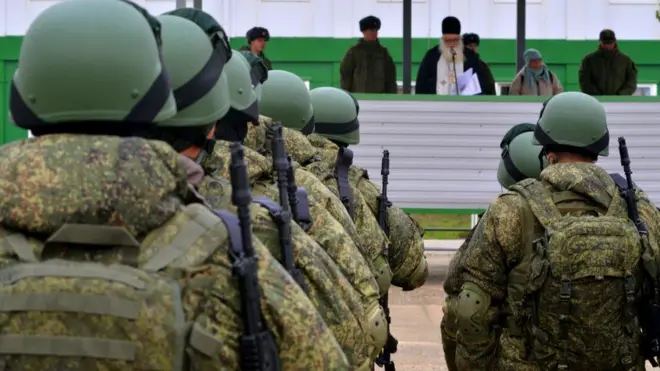 Russian troops
