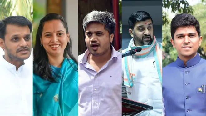 युगेंद्र पवार, अदिती तटकरे, रोहित पवार, संतोष दानवे, सलील देशमुख 