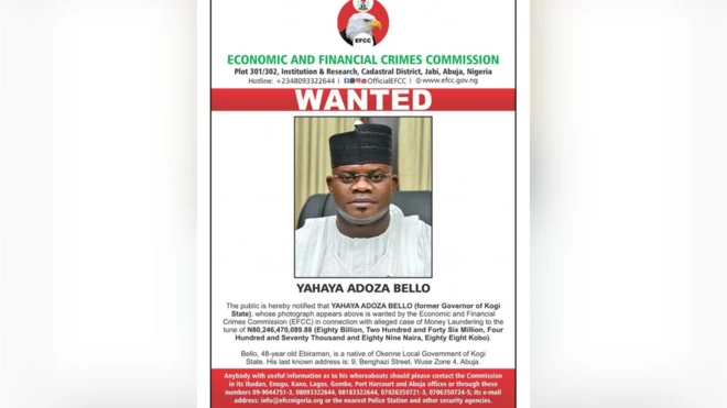 Yahaya Bello declared wanted