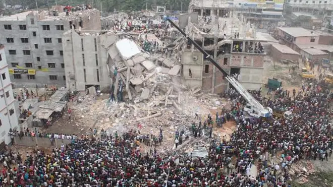 রানা প্লাজার ধ্বংসাবশেষ