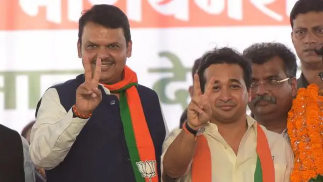 देवेंद्र फडणवीस आणि नितेश राणे (संग्रहित छायाचित्र)