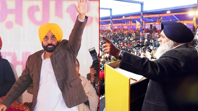  ਭਗਵੰਤ ਮਾਨ, ਸੁਖਬੀਰ ਬਾਦਲ